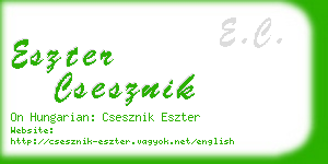 eszter csesznik business card